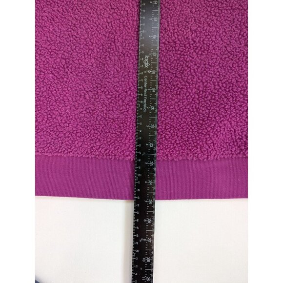 LOFT Fuchia Sherpa Sweatshirt Size Medium - Picture 9 of 10